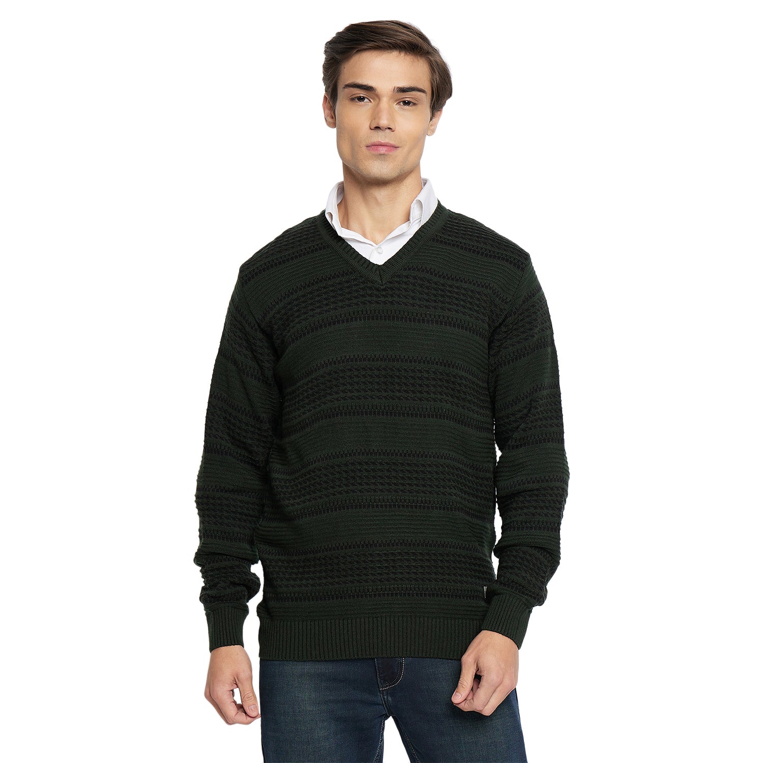 Duke Urban Men Full Sleeve V Neck Sweater (SDS2045)