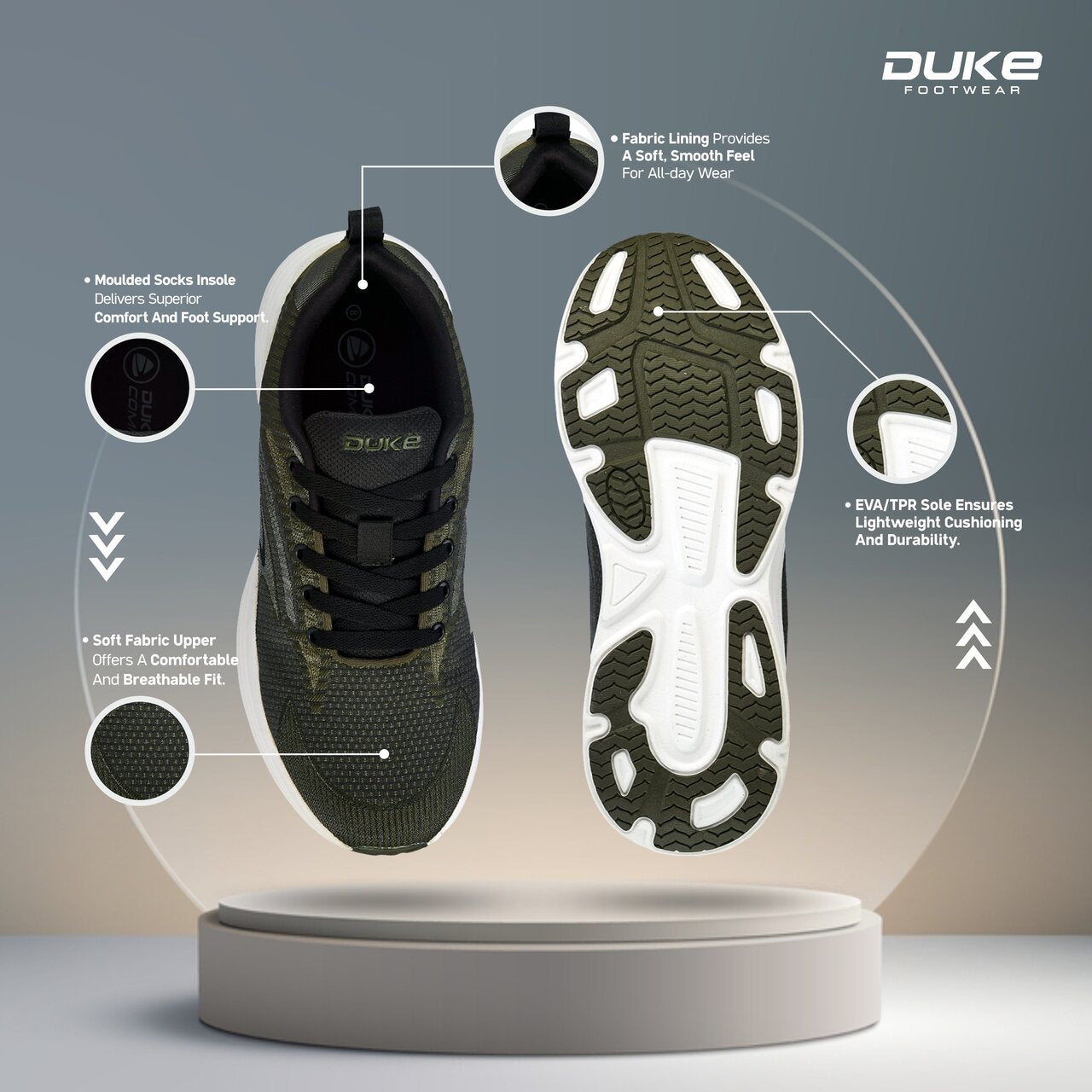 Duke Men's Sprintx Running Shoes (FWOL2103)
