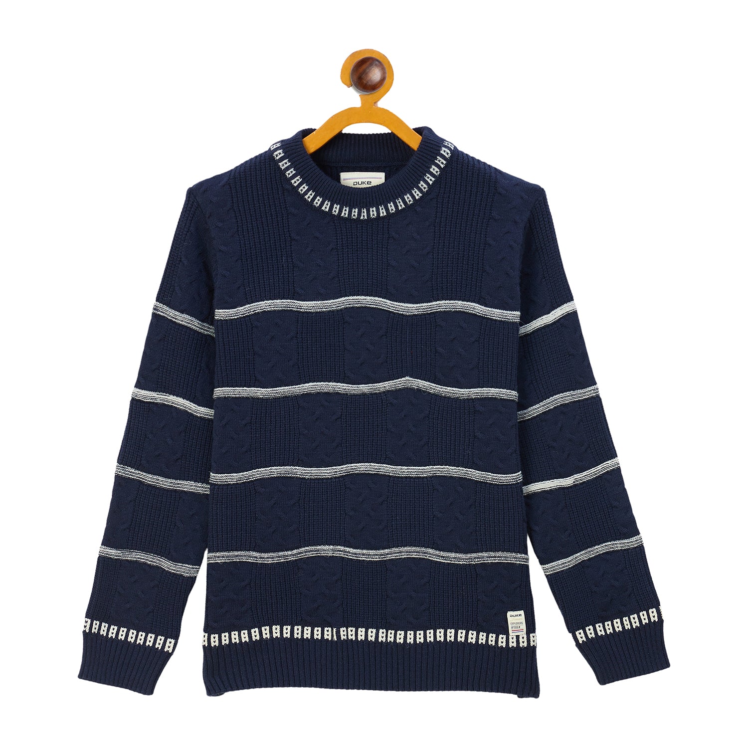 Duke Urban Boys Round Neck Full Sleeve Regular Sweater (S3637)