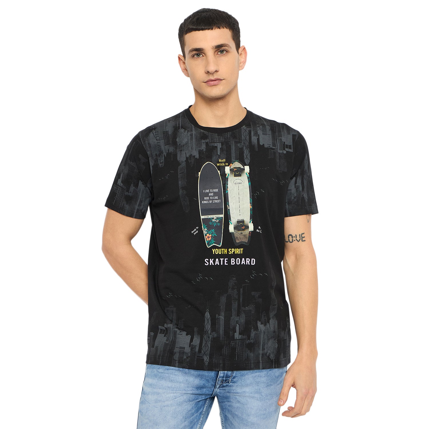 Duke Urban Men Half Sleeve Cotton Tshirt (LF7226)