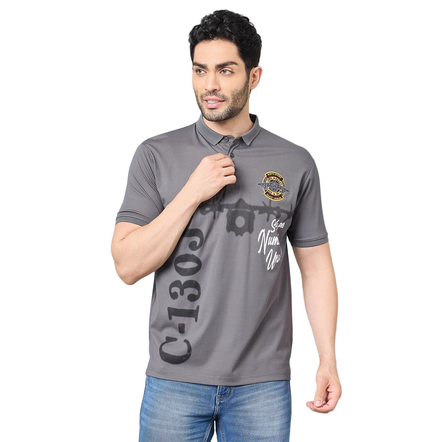 Duke Urban Men Half Sleeve Cotton Tshirt (LF7638)
