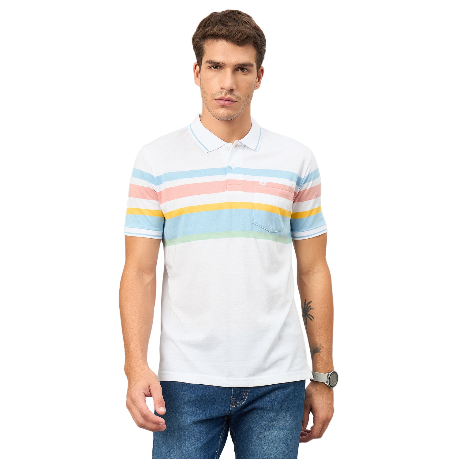 Duke Men Half Sleeve Cotton Tshirt (LF7636)