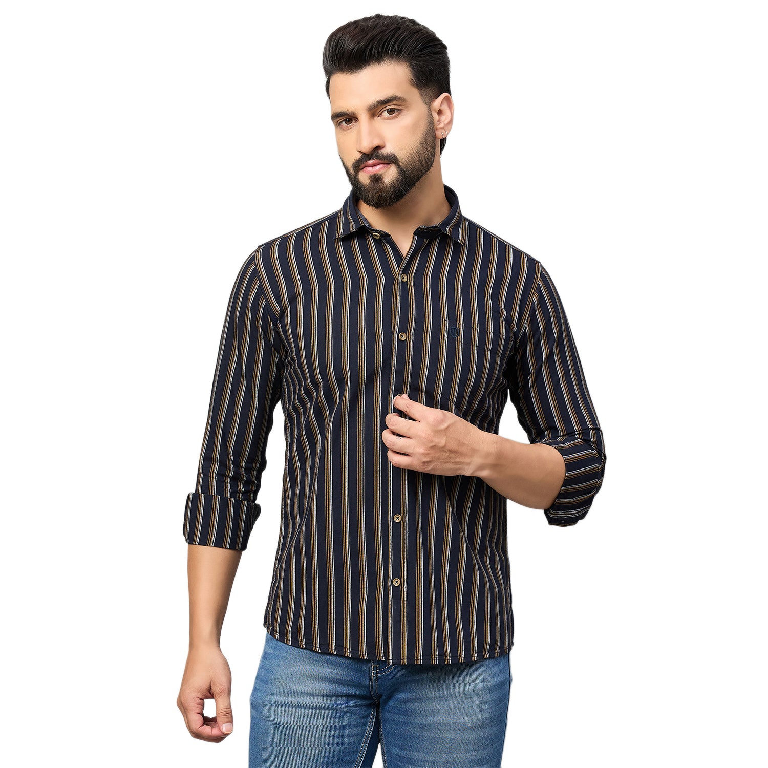 Duke Urban Men Full Sleeve Cotton Shirt (SDO8STOH)