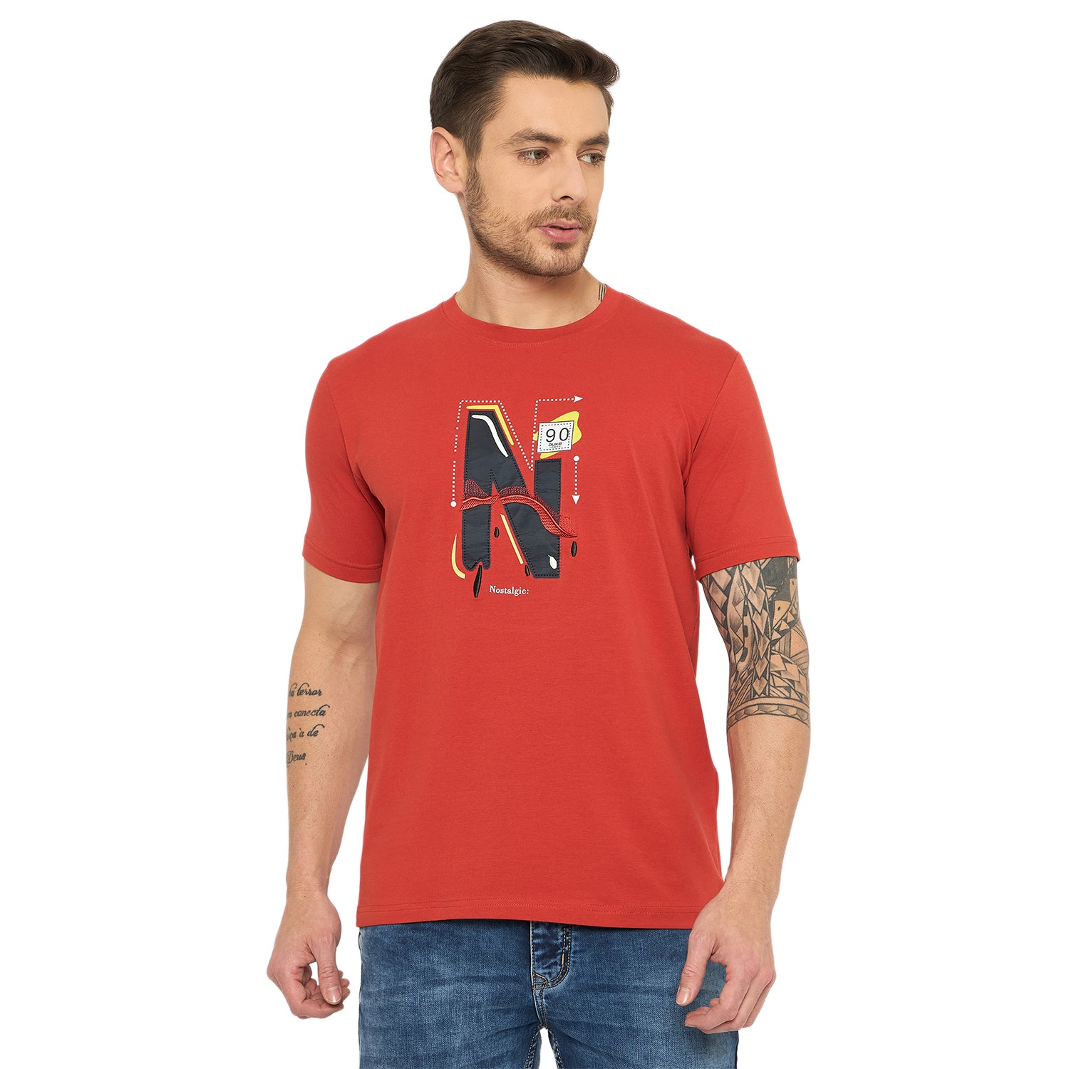Duke Urban Men Half Sleeve Cotton Tshirt (LF7439)
