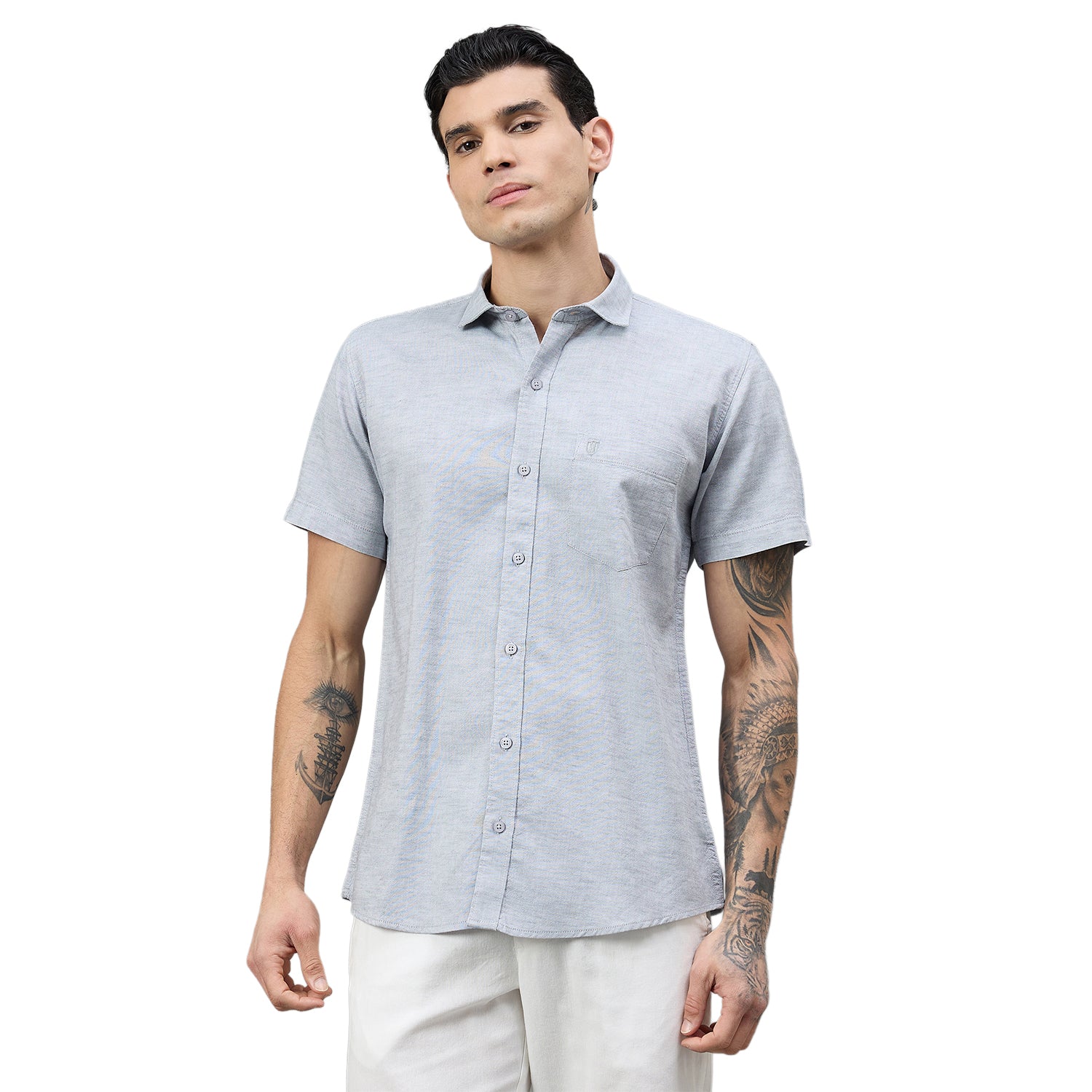 Duke Urban Men Short Style Casual Half Sleeve Shirt (SDO4PLCC)
