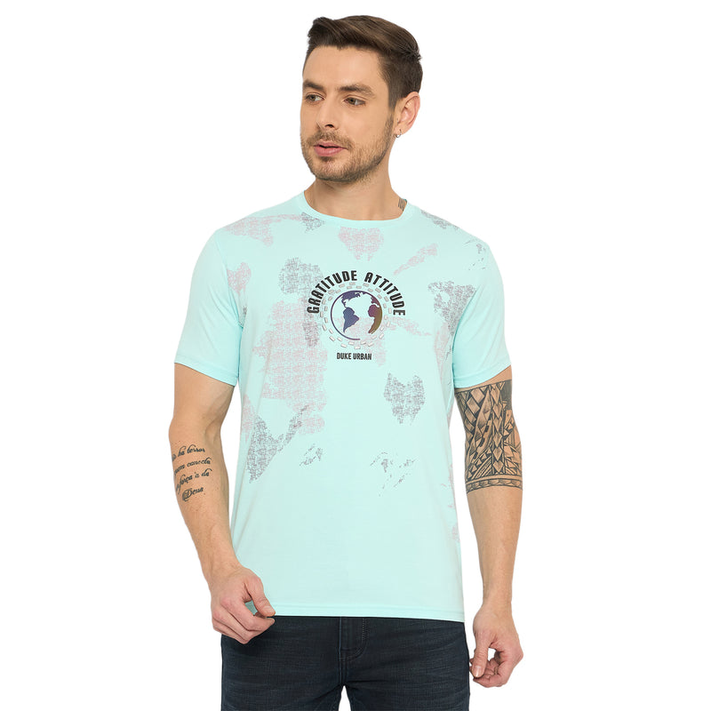 Duke Urban Men Half Sleeve Cotton Tshirt (LF7435)