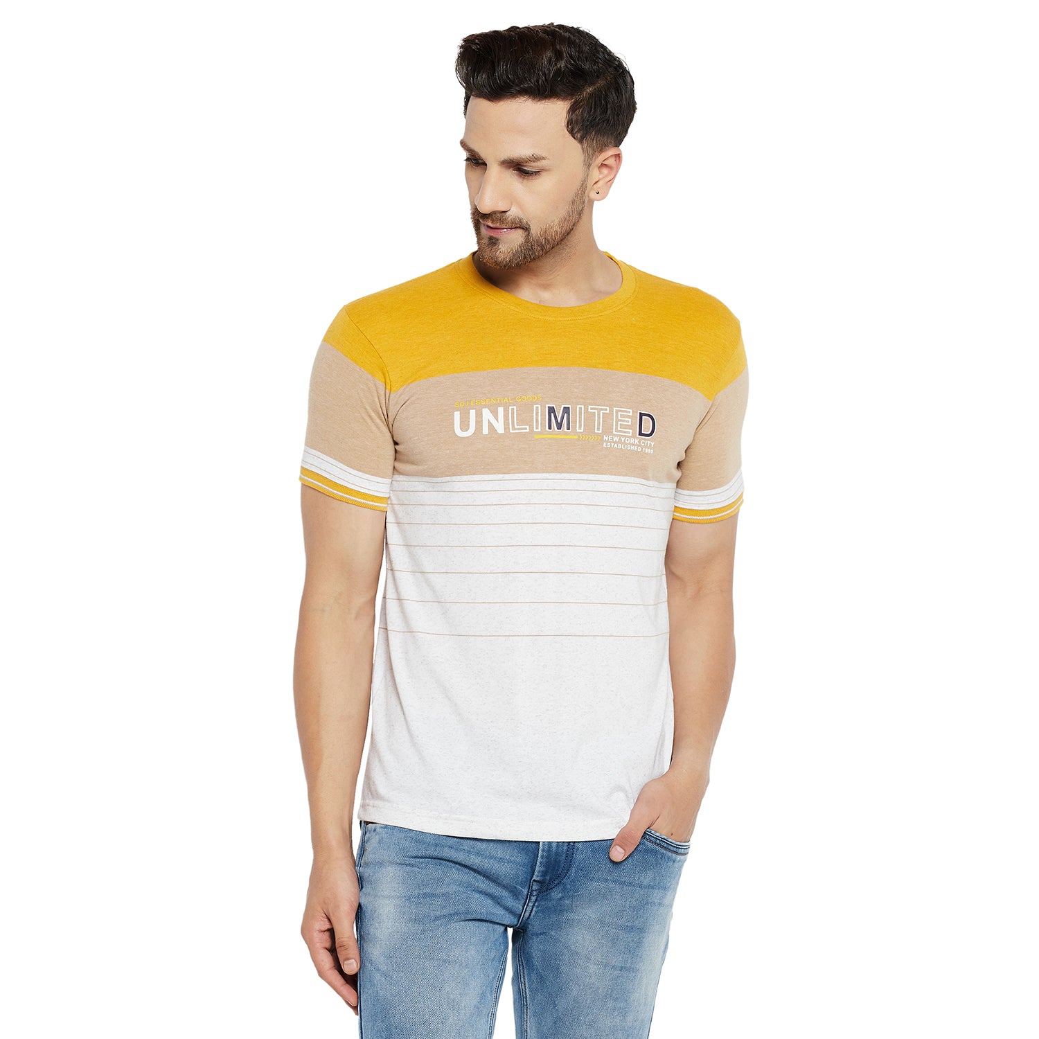 Duke Urban Men Half Sleeve Cotton T-shirt (LF5471)
