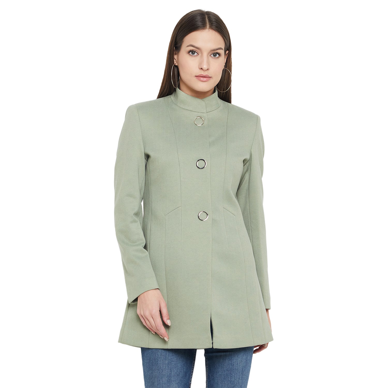 Duke Urban Women Full Sleeve Long Coat (SDZ4107)