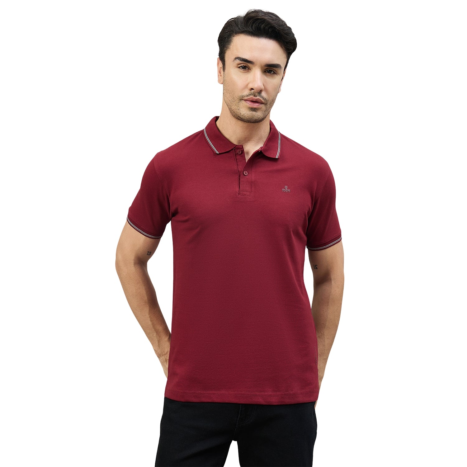 Duke Men Half Sleeve Cotton Smart Fit Casual T-shirt (SD73)