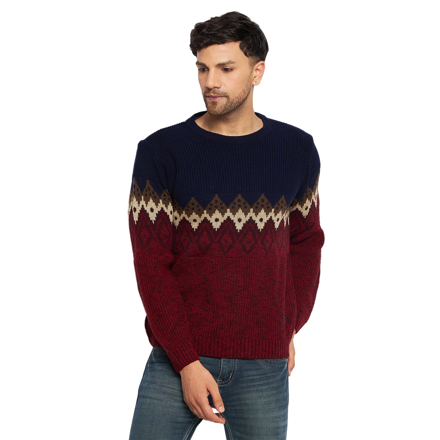 Duke Stardust Men Full Sleeve Round Neck Pullover (SDS648)