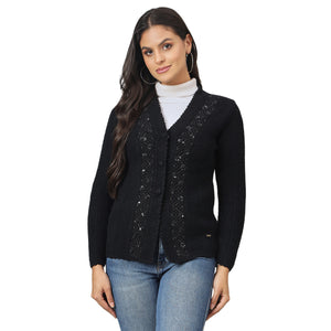 Duke Women Front Open Regular Sweater (SDS1282)