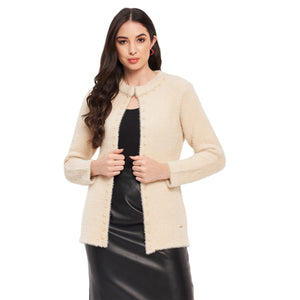 Duke Stardust Women Full Sleeve Solid Shrug (LQS9791)