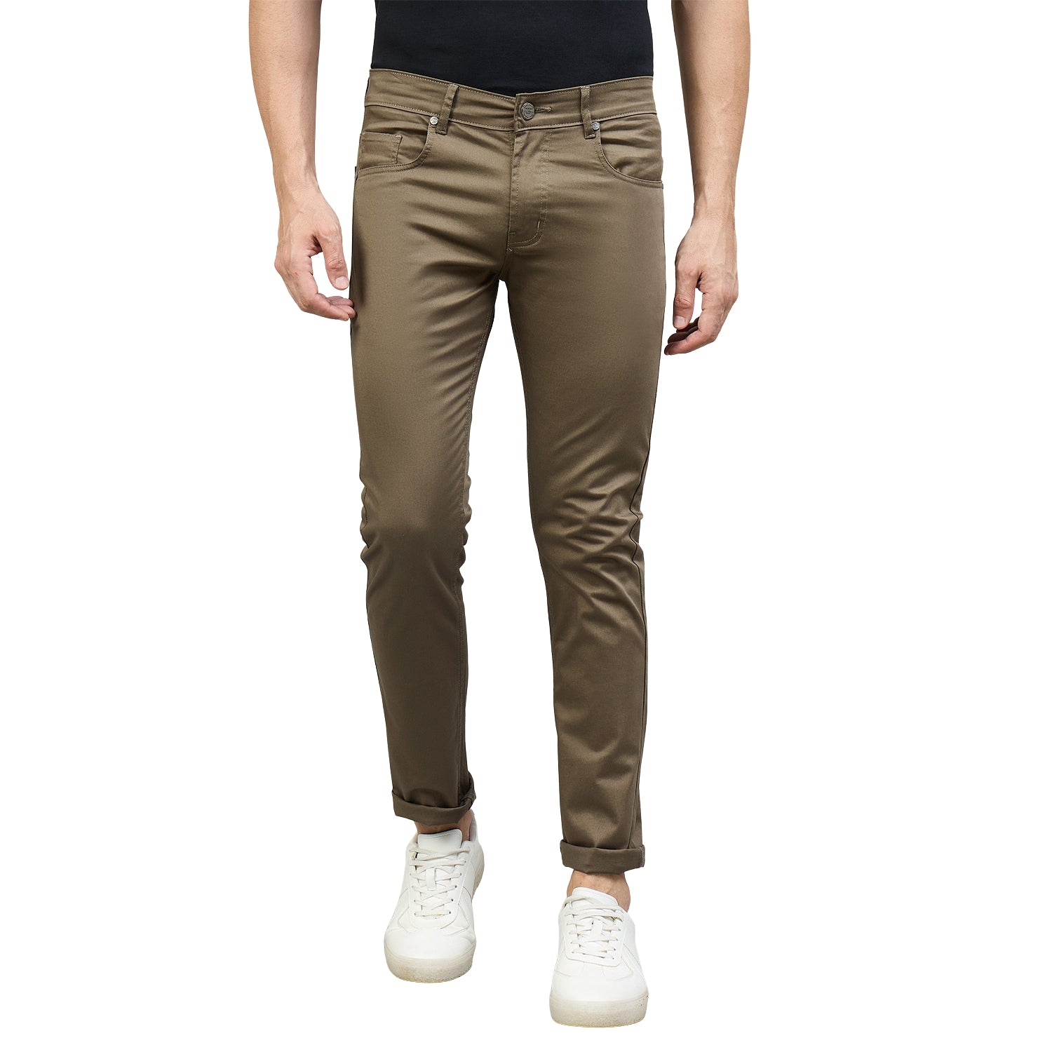 Duke Men Non-Denim Solid Casual Trouser (SDT4666R)