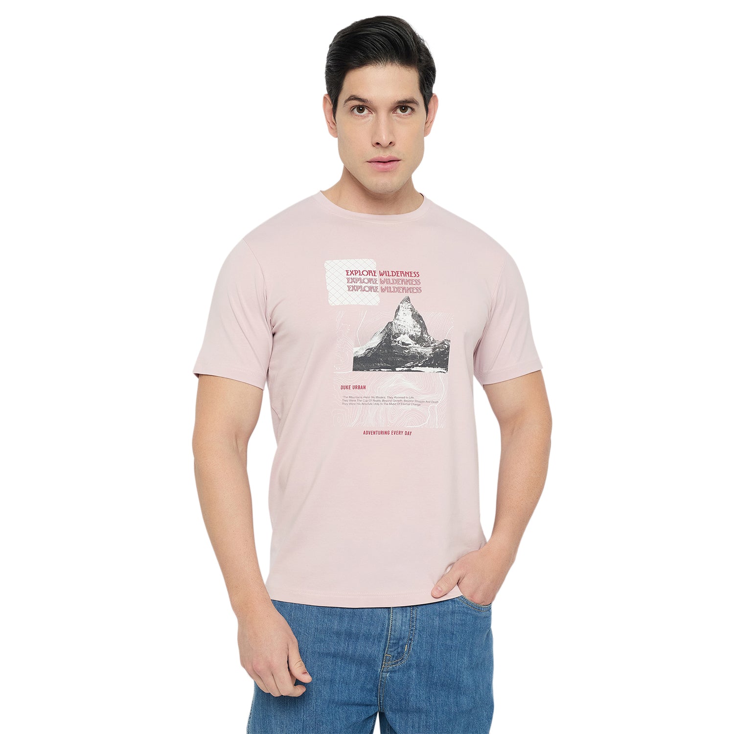 Duke Urban Men Half Sleeve Cotton Tshirt (LF7438)
