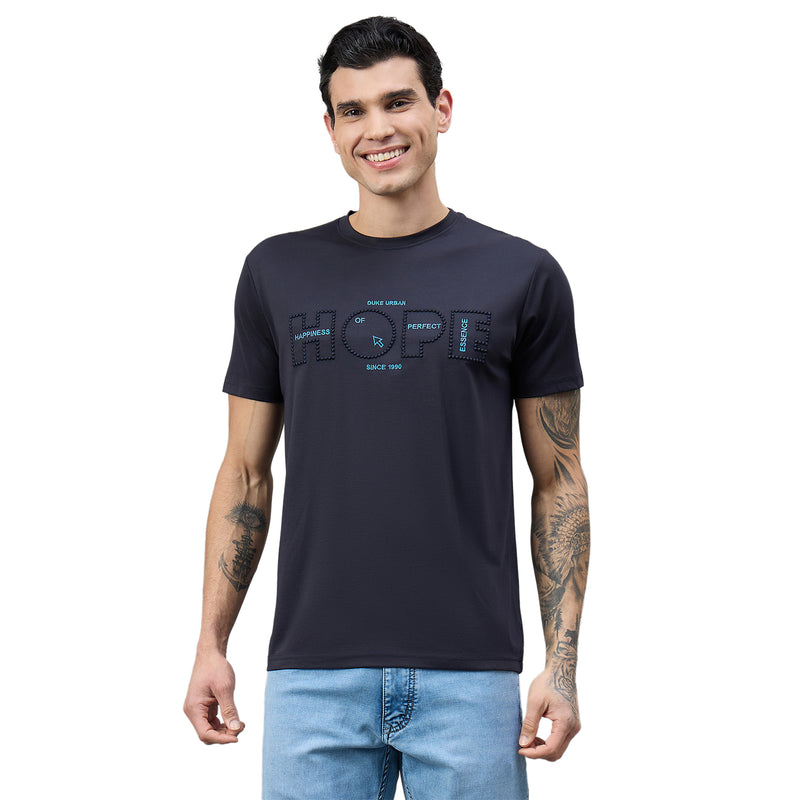 Duke Urban Men Round Neck Half Sleeve Slim T-Shirt (LF7518)