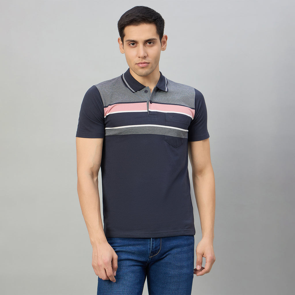Duke Men Half Sleeve Cotton Regualr Fit Casual T-shirt (MLF1176)