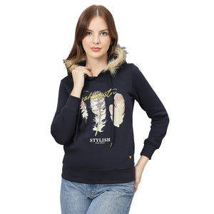 Duke Women Hooded Regular Sweatshirt (LFX957)