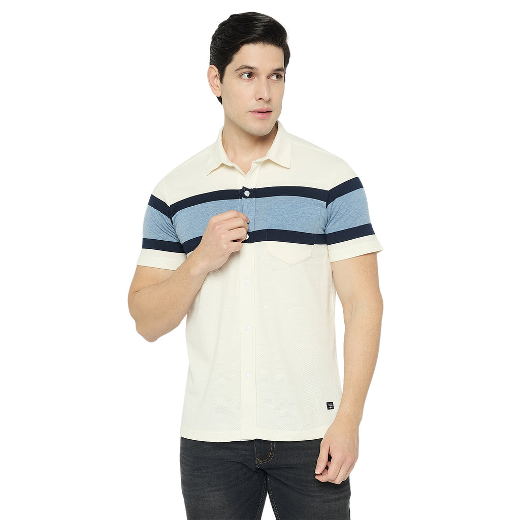 Duke Urban Men Half Sleeve Cotton Shirt (LF7661)