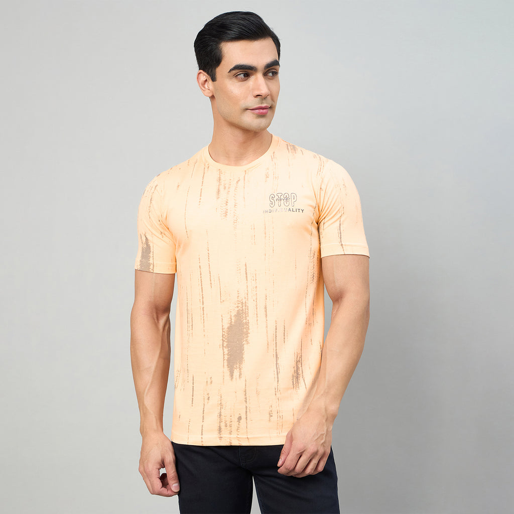 Duke Men Half Sleeve Cotton Smart Fit Casual T-shirt (LF7874)