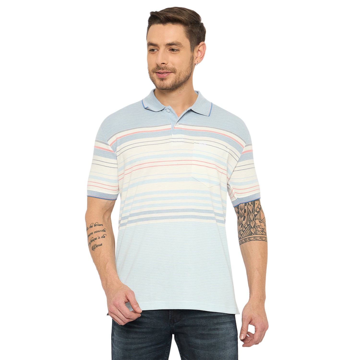 Duke Urban Men Half Sleeve Cotton Tshirt (LF7393)