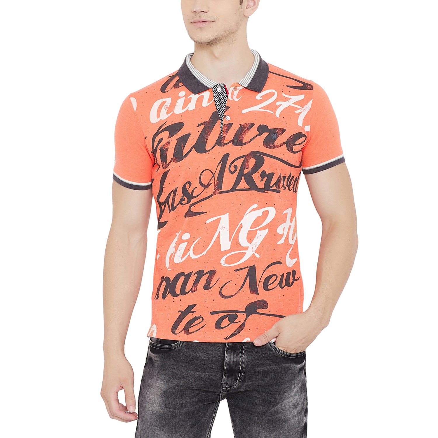 Duke Urban Men Half Sleeve Cotton Tshirt (LF4463)