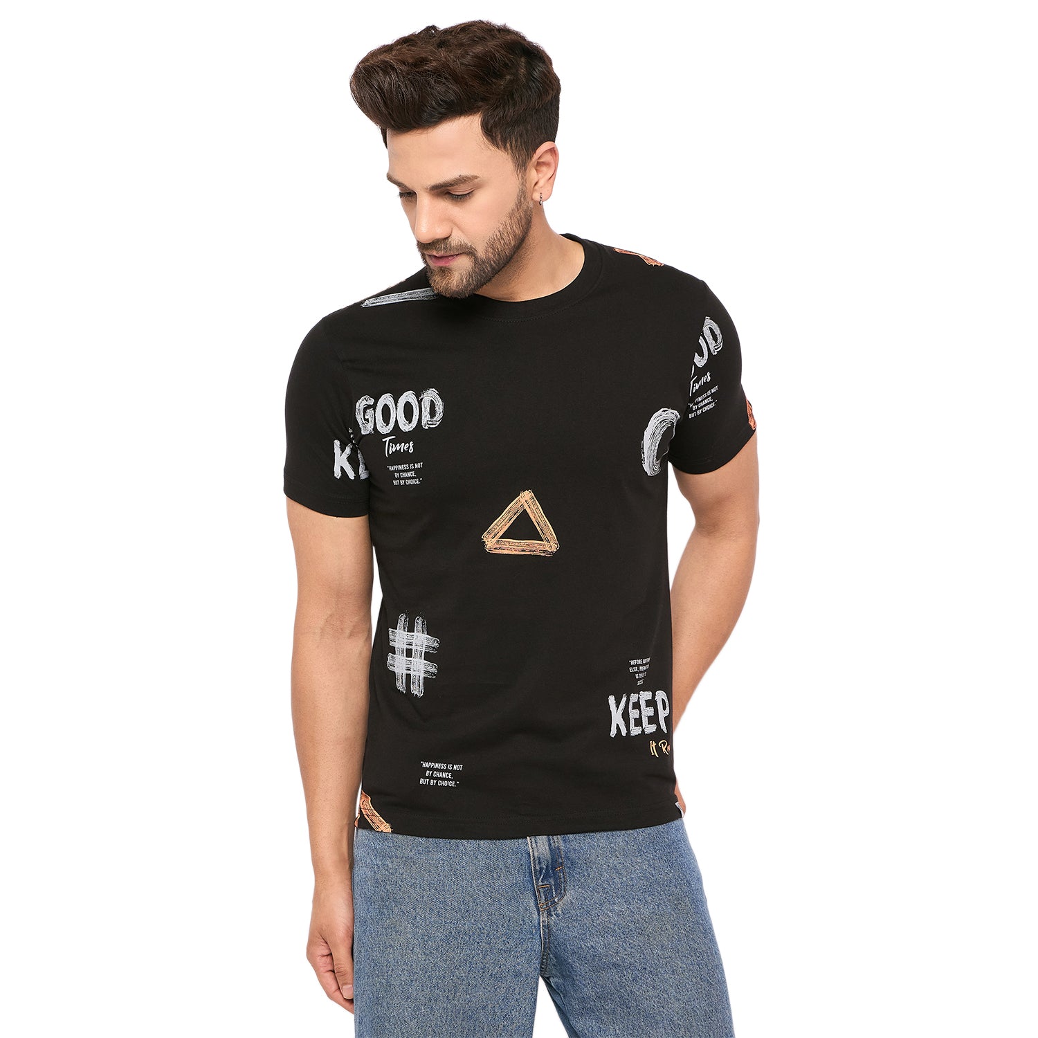 Duke Urban Men Half Sleeve Cotton T-shirt (ONLF289)