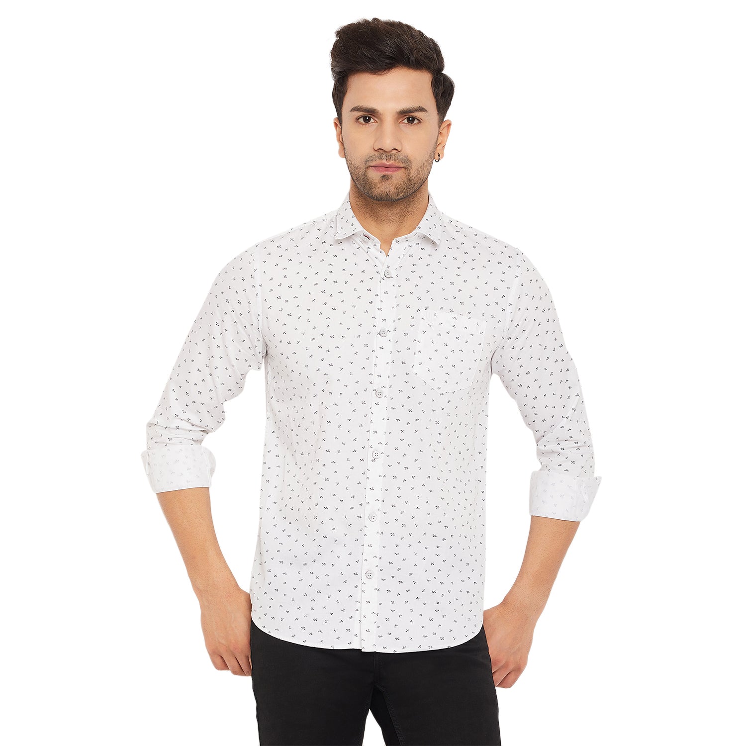 Duke Stardust Men Full Sleeve  Cotton Shirt (SDO5PRS)