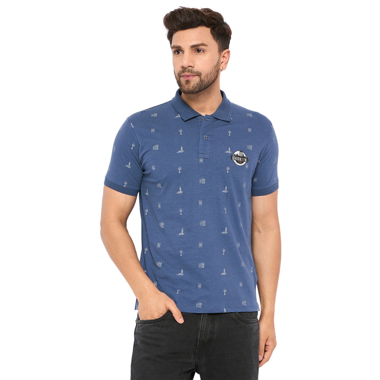 Duke Urban Men Half Sleeve Cotton T-shirt (LF5837)
