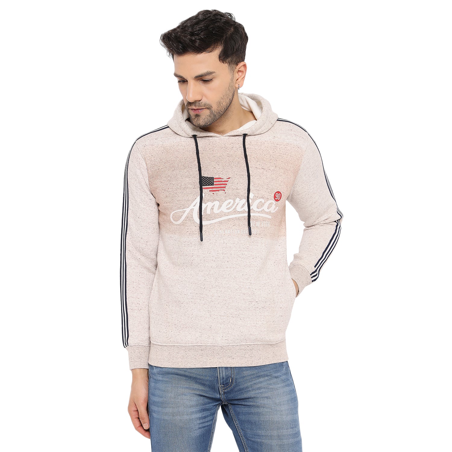 Duke Urban Men Hooded Neck Sweatshirt (LF3838)