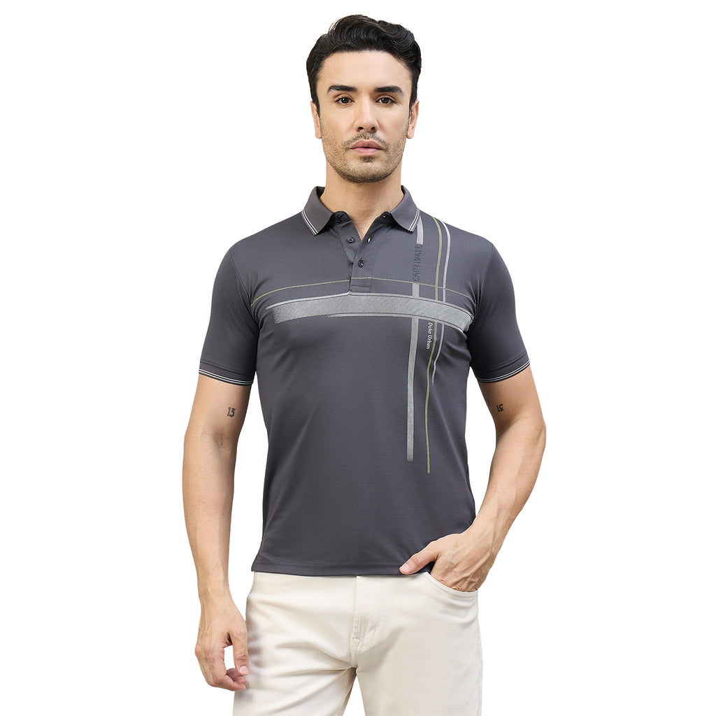 Duke Urban Men Half Sleeve Cotton Smart Fit Casual T-shirt (LF7932)