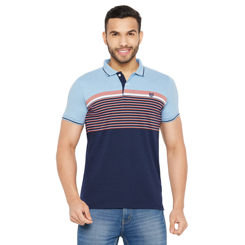 Duke Stardust Men Half Sleeve Polo Neck Cotton T-shirt (LF5726)