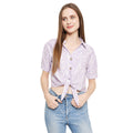 Duke Urban Women Half Sleeve Printed Crop Shirt (SDX3281)