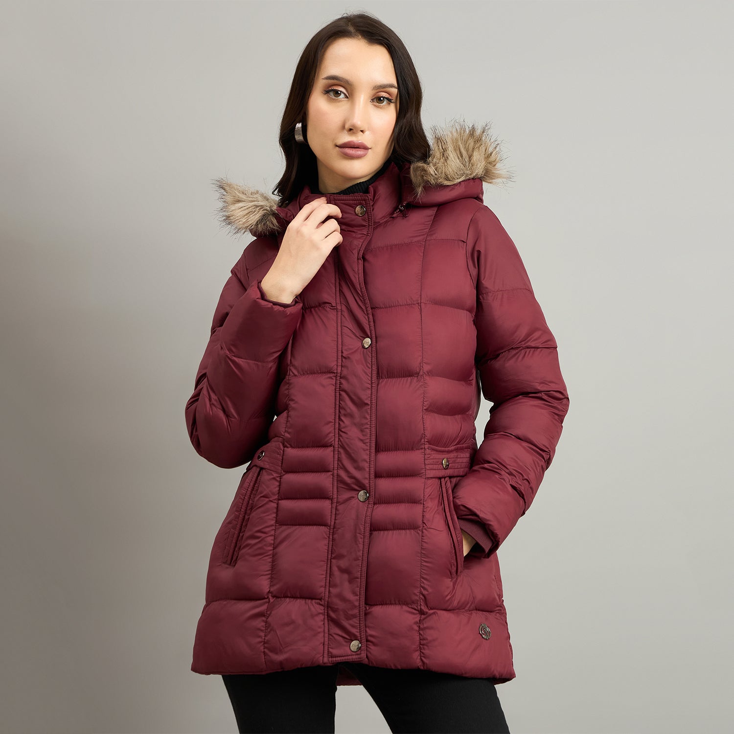 Duke Urban Women Short Style Hooded Bomber Jacket (SDZ4145)
