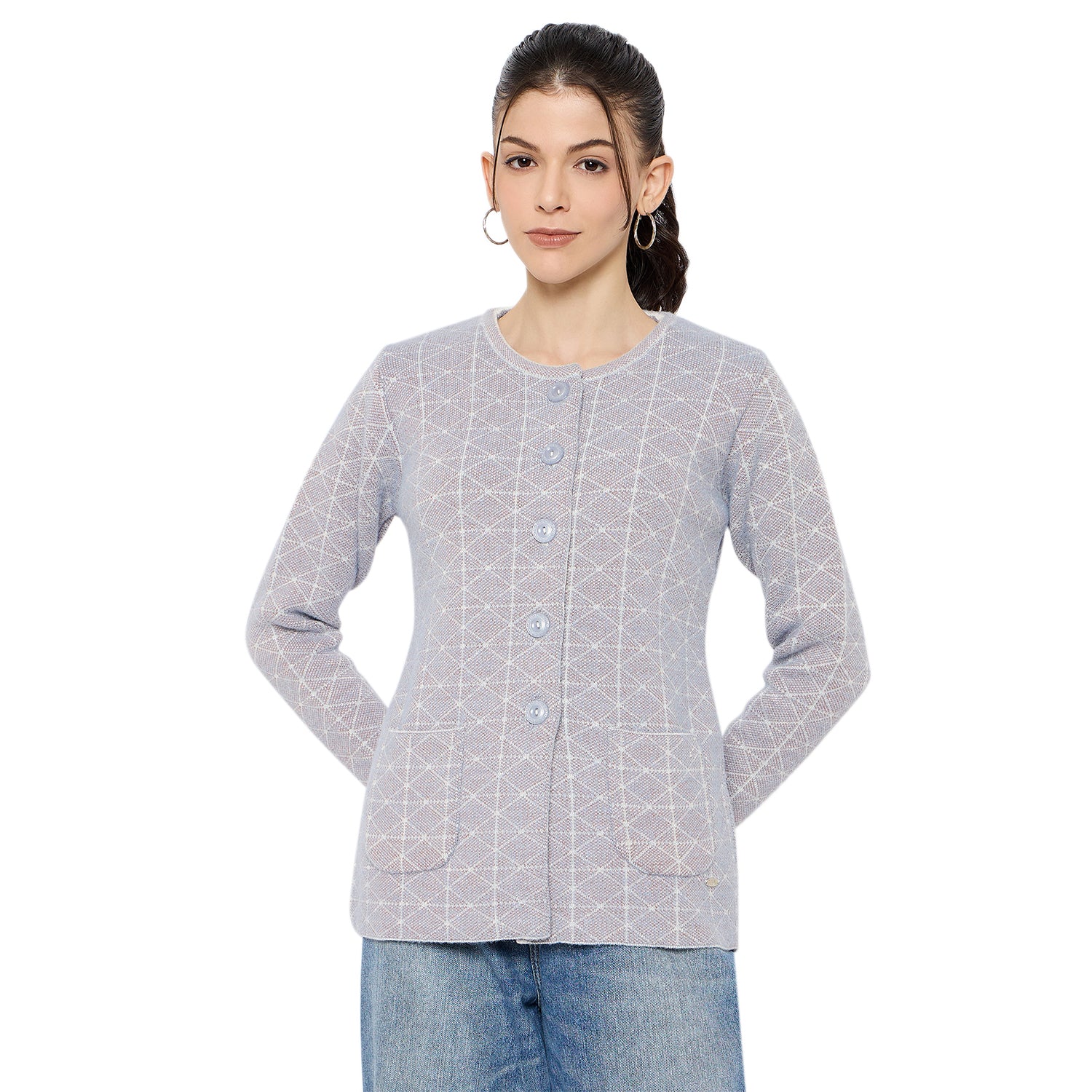 Duke Urban Women Full Sleeve Front Open Sweater (SDS1285)