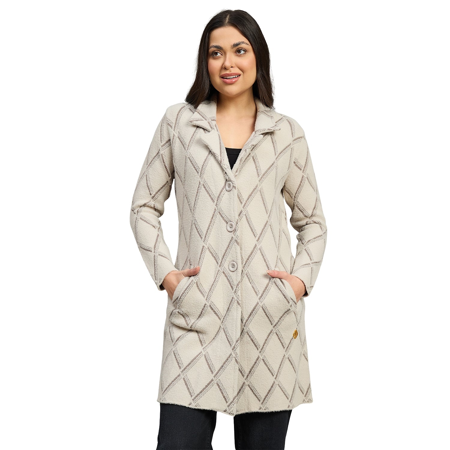 Duke Urban Women Full Sleeve Self Design Sweater (SDS1320)