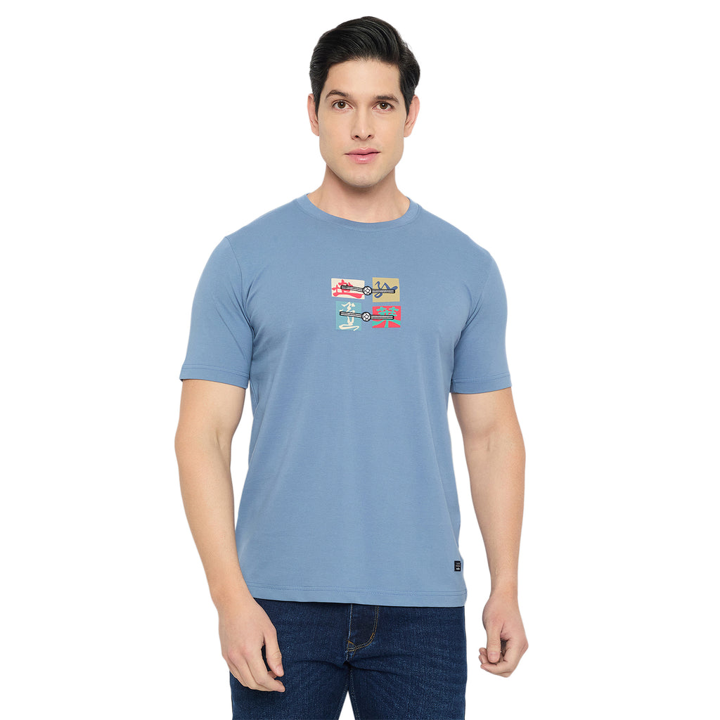 Duke Urban Men Half Sleeve Cotton Round Neck Tshirt (LF7545)