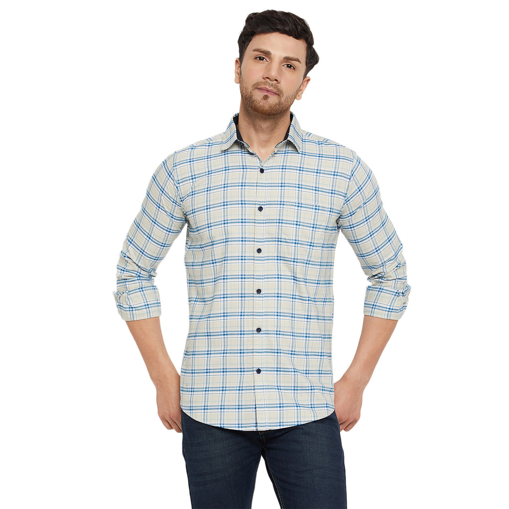 Duke Stardust Men Full Sleeve Cotton Shirt (SDO5CKOR)