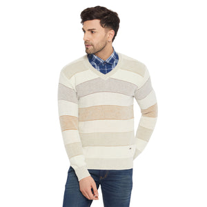 Duke Stardust Men Full Sleeve V-Neck Sweater (SDS2128)