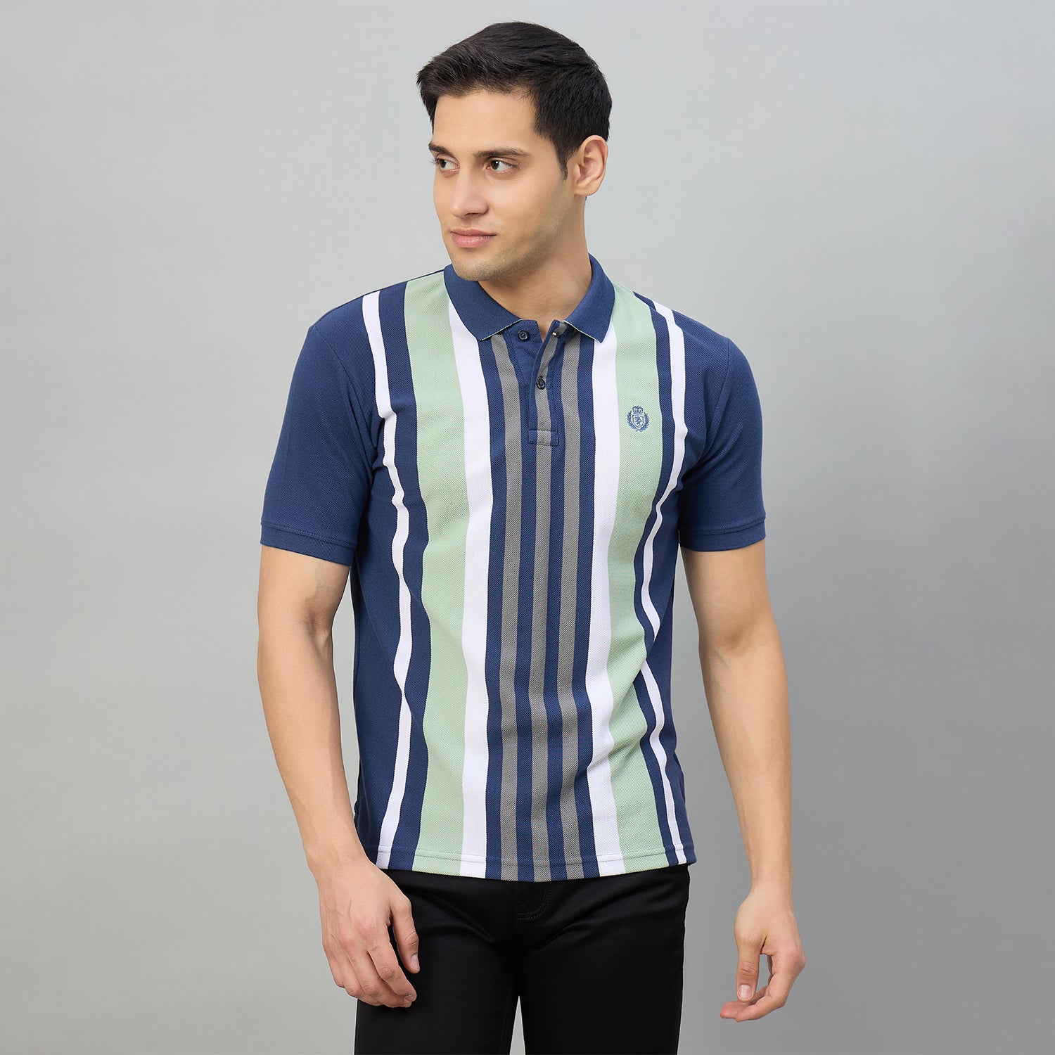 Duke Men Half Sleeve Cotton Regualr Fit Casual T-shirt (LF7913)