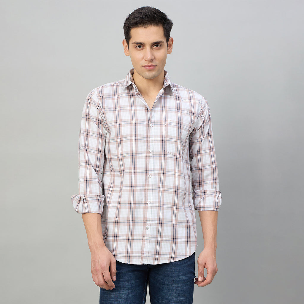 Duke Men Slim Fit Full Sleeve Oxford Cotton Shirt (SDO5CKDE)