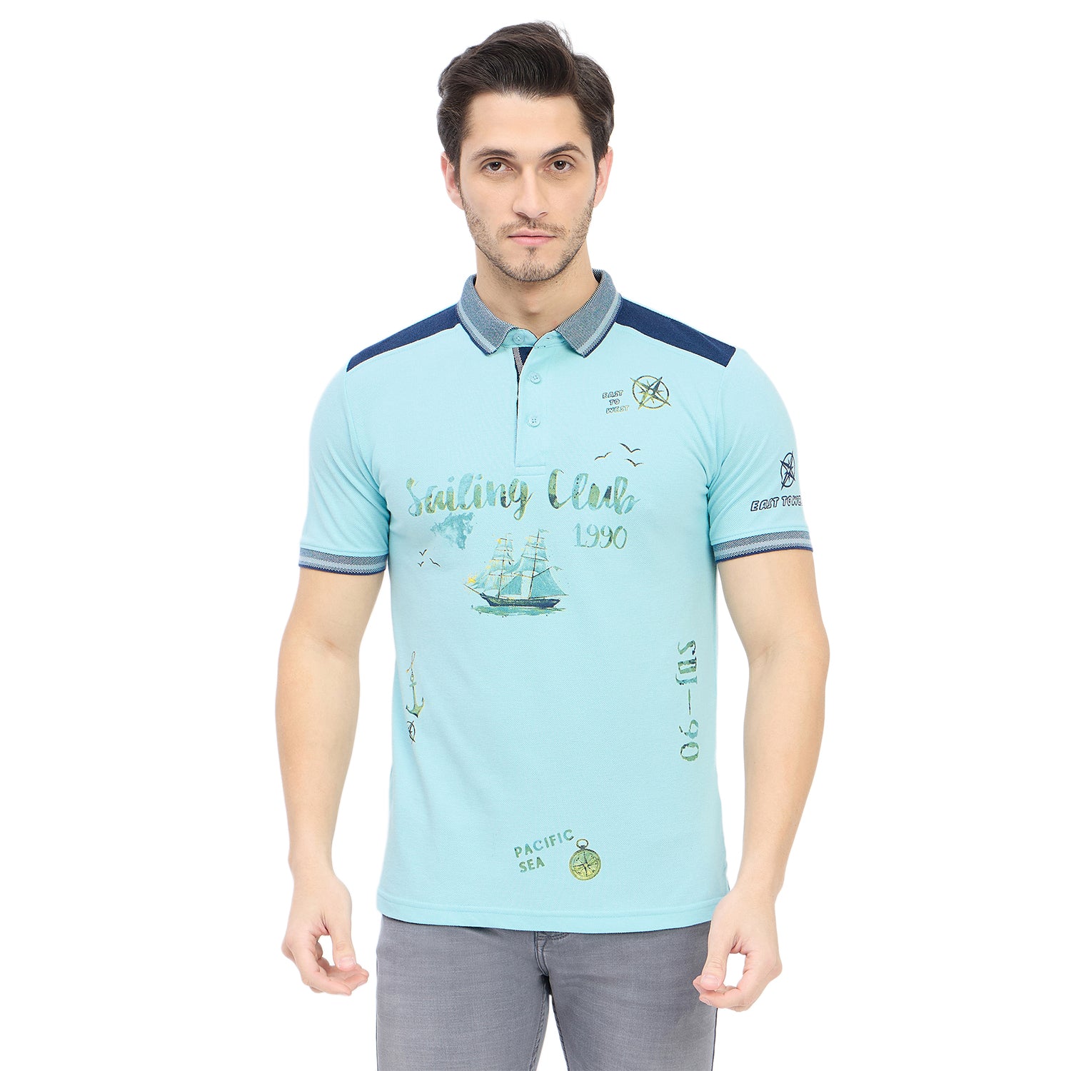 Duke Urban Men Half Sleeve Cotton T-shirt (LF7231)