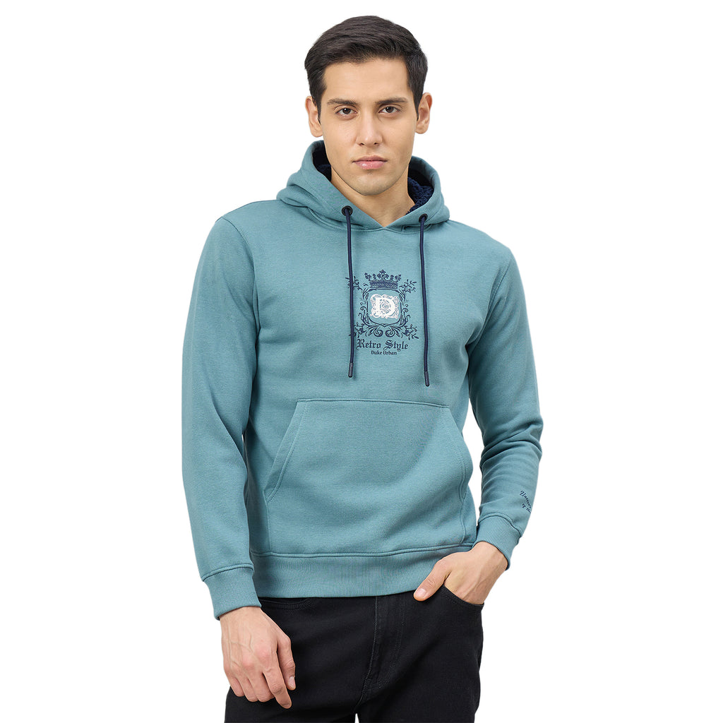 Duke Men Full Sleeve Hooded Regular Sweatshirt (LF6481)