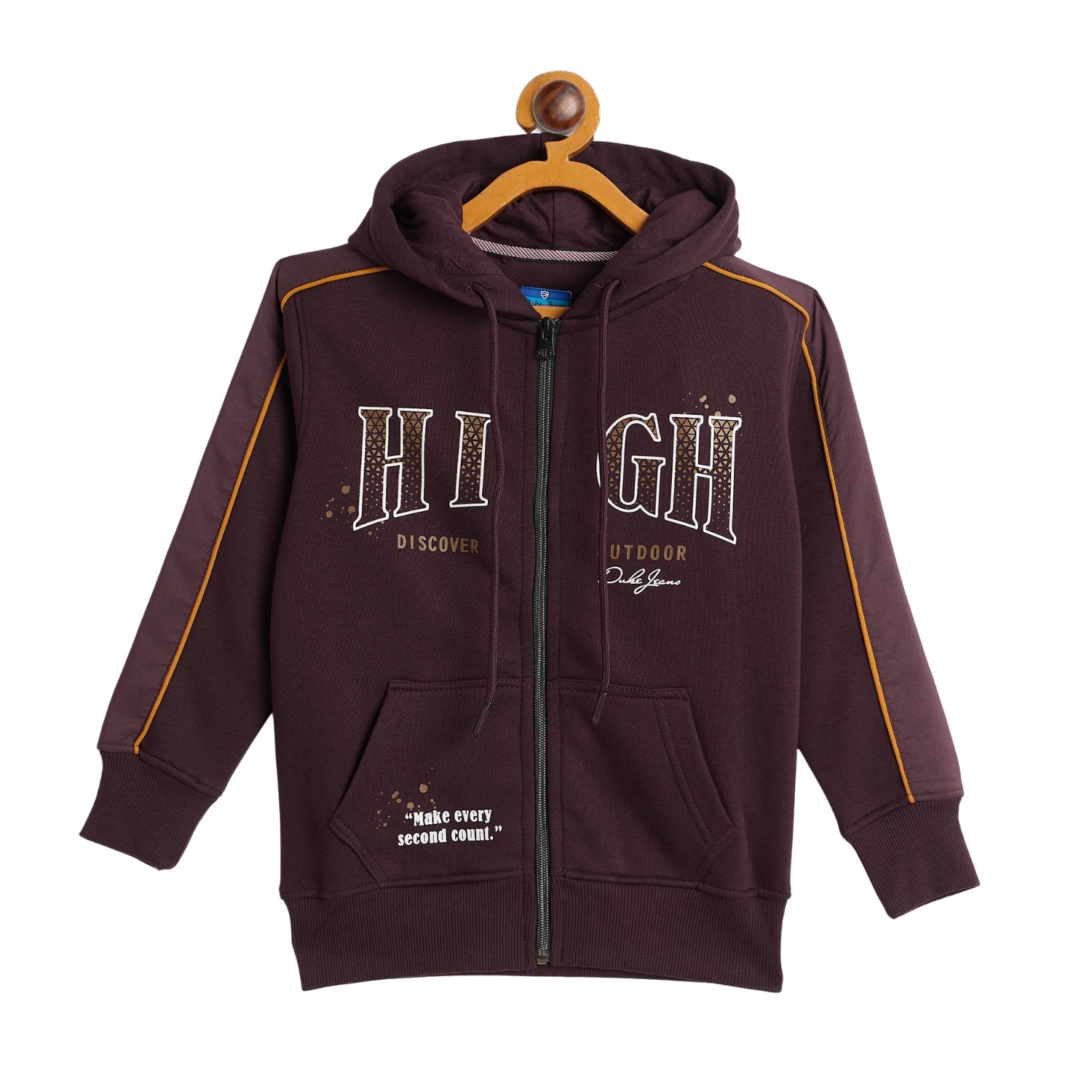 Duke Urban Boys Smart Fit Full Zip Hooded Sweatshirt (LF378)