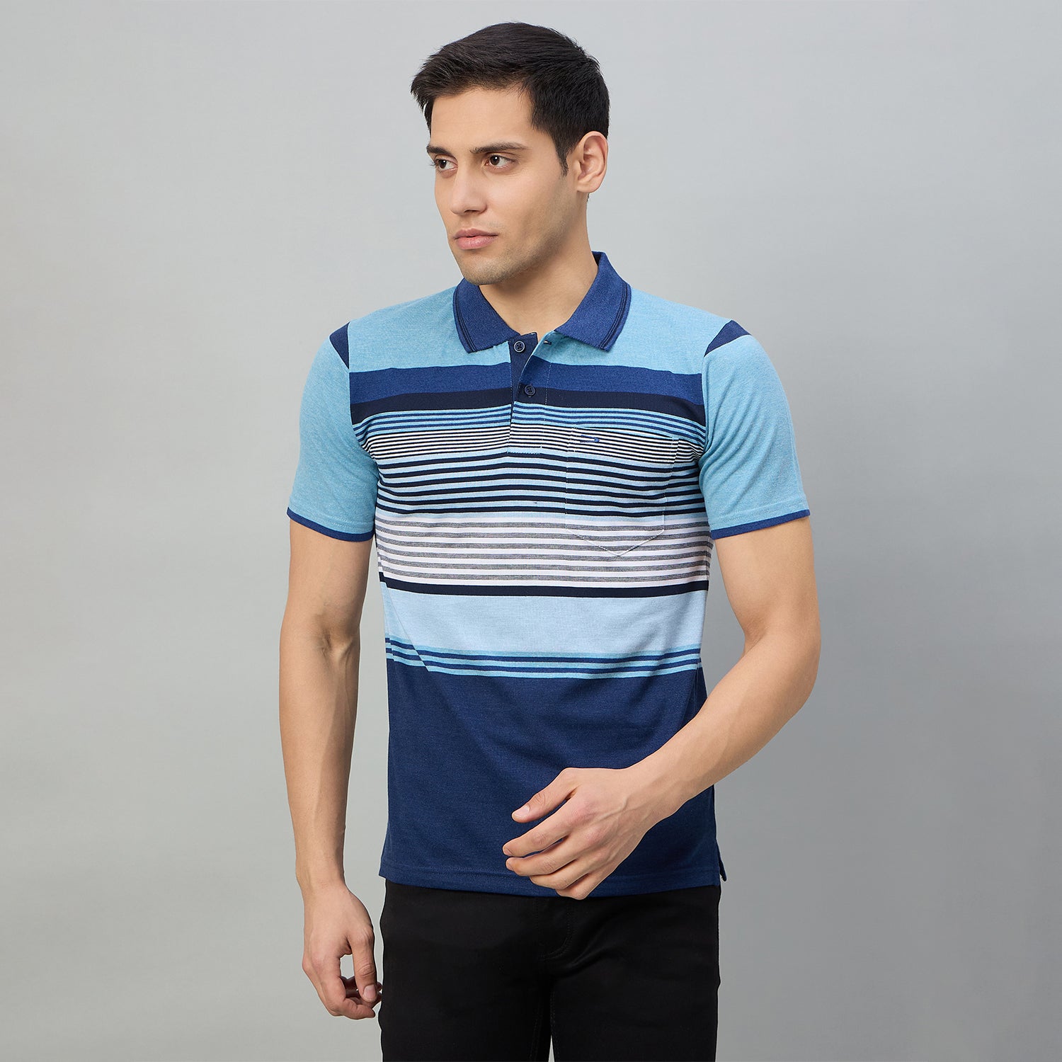 Duke Men Half Sleeve Cotton Regualr Fit Casual T-shirt (MLF1180)