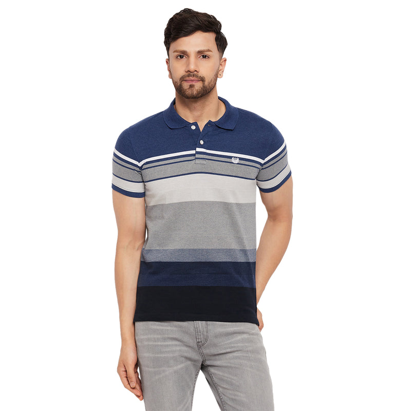 Duke Stardust Men Half Sleeve Polo Neck Cotton T-shirt (LF7013)