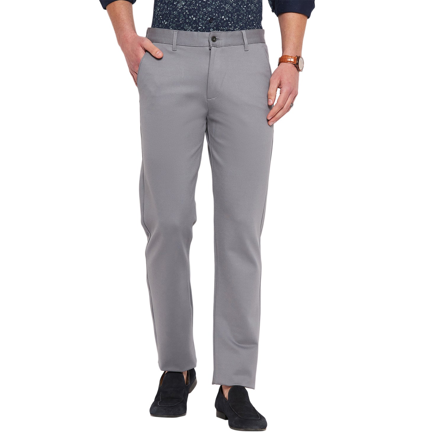 Duke Urban Men Slim Fit Cotton Trousers (SDT4577)