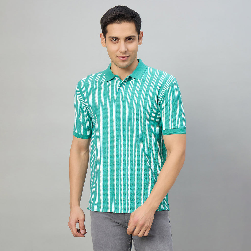 Duke Men Half Sleeve Cotton Regualr Fit Casual T-shirt (LF7918)