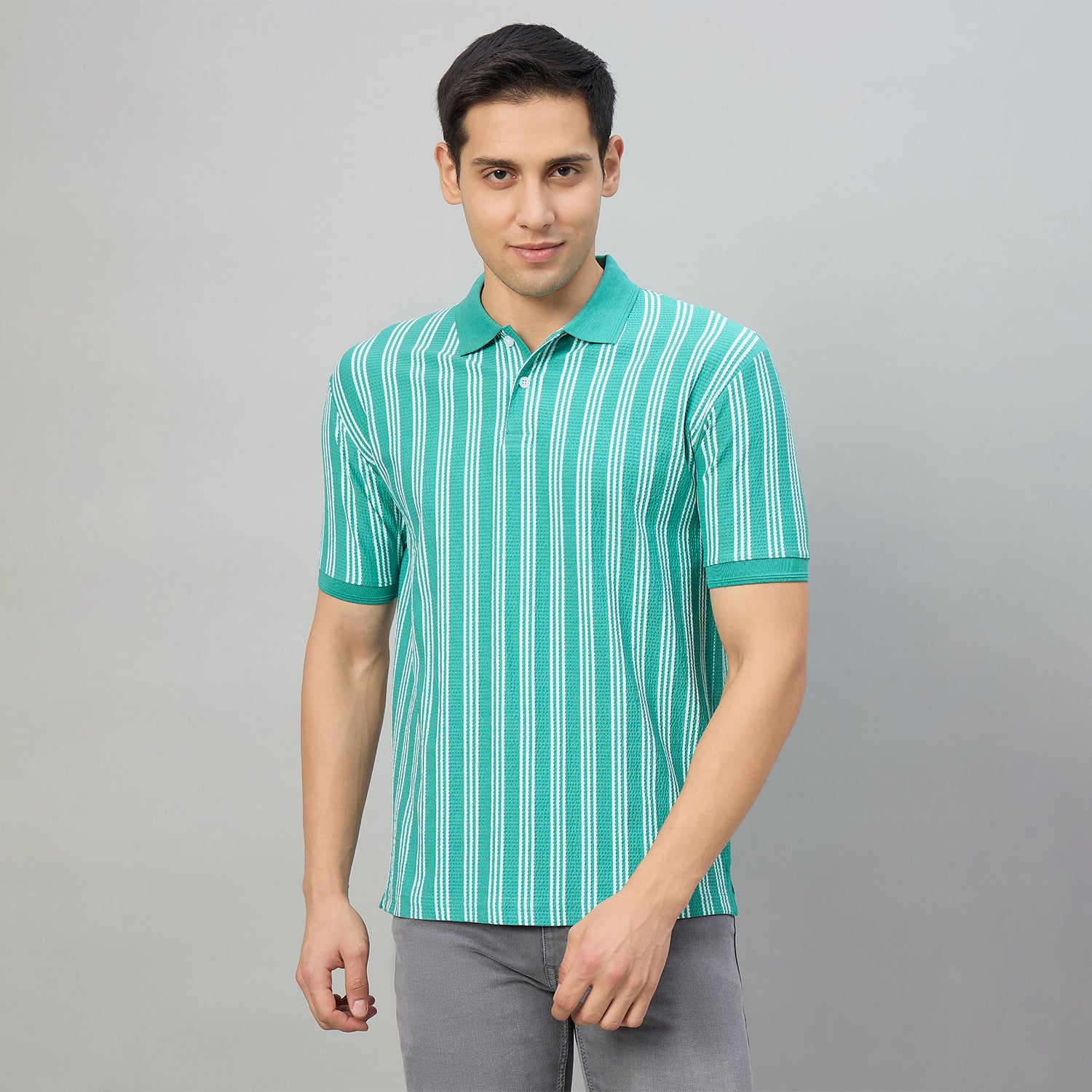Duke Men Half Sleeve Cotton Regualr Fit Casual T-shirt (LF7918)