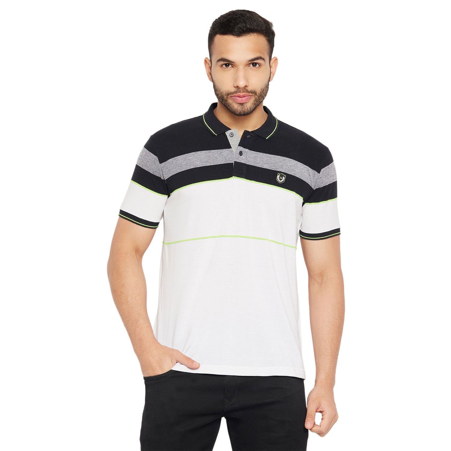 Duke Stardust Men Half Sleeve Polo Neck Cotton T-shirt (4085)