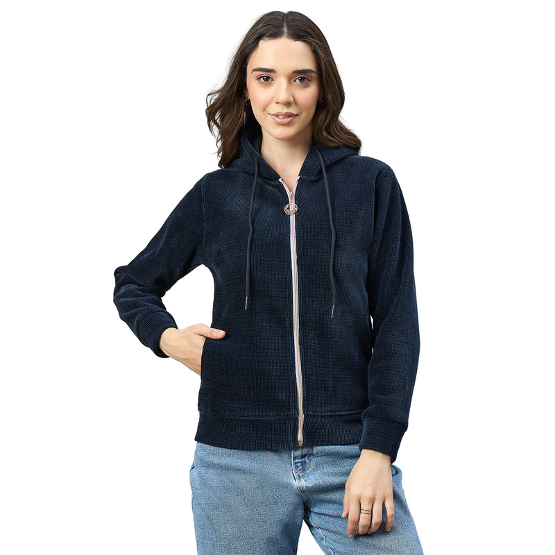 Duke Urban Women Full Sleeve Hooded Sweatshirt (LFX1006)